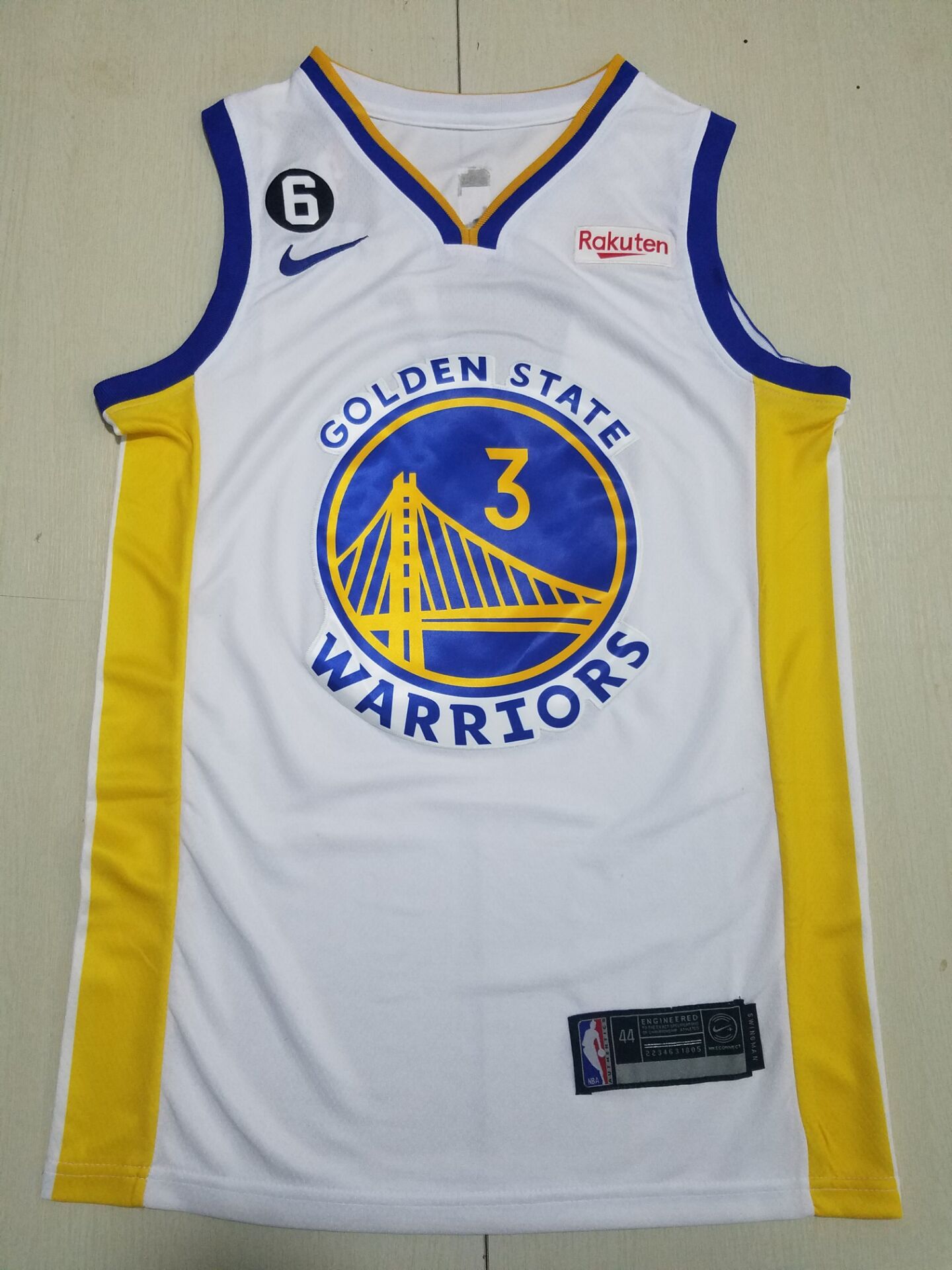 Men Golden State Warriors 3 Poole White Nike 2022 NBA Jersey